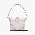 Studded　CahierWhiteSAFFIANO LeatherB5045M180 5スタッズ　カイエホワイトサフィアーノレザーB5045M180 5