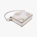 Studded　CahierWhiteSAFFIANO LeatherB5045M180 5スタッズ　カイエホワイトサフィアーノレザーB5045M180 5