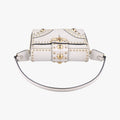 Studded　CahierWhiteSAFFIANO LeatherB5045M180 5スタッズ　カイエホワイトサフィアーノレザーB5045M180 5