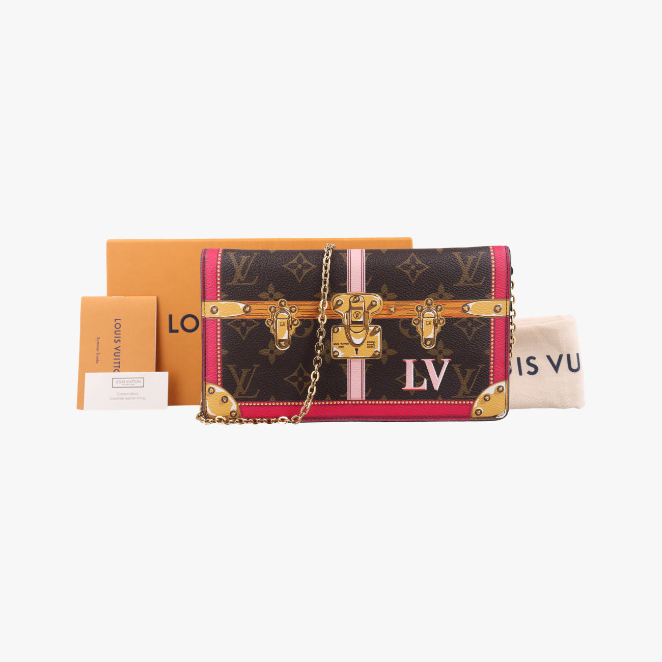 Pochette Weekendbrown×Fuchsia PinkMonogram CanvasM62456UB0188ポシェット ウィークエンドモノグラム/ブラウン系×フューシャピンクモノグラムキャンバスM62456UB0188