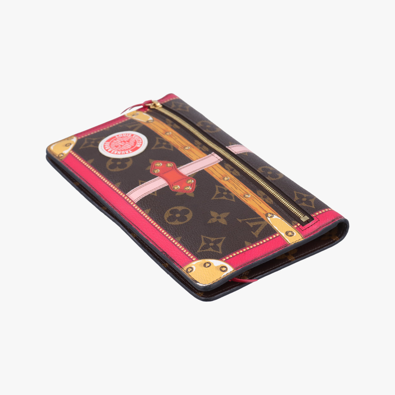 Pochette Weekendbrown×Fuchsia PinkMonogram CanvasM62456UB0188ポシェット ウィークエンドモノグラム/ブラウン系×フューシャピンクモノグラムキャンバスM62456UB0188