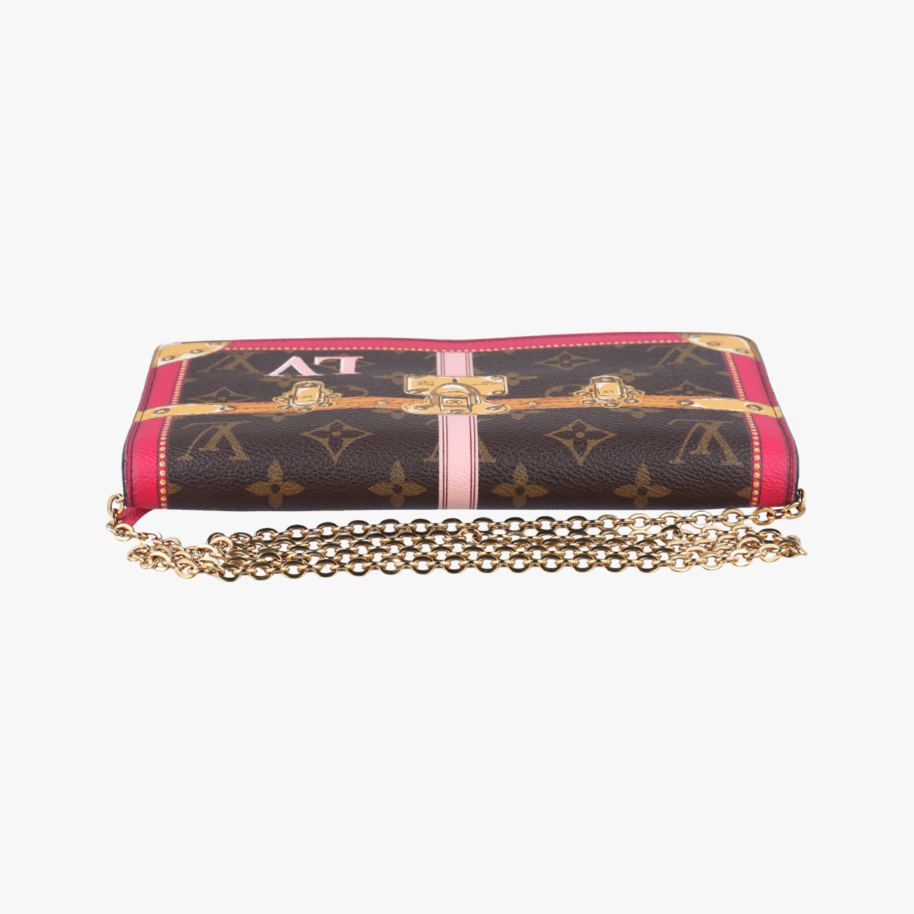 Pochette Weekendbrown×Fuchsia PinkMonogram CanvasM62456UB0188ポシェット ウィークエンドモノグラム/ブラウン系×フューシャピンクモノグラムキャンバスM62456UB0188