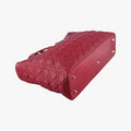 Cannage Quilted Lady DiorRedLambskin26-MA-0059レディ ディオール キルティング カナージュレッドラムスキン26-MA-0059