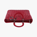 Cannage Quilted Lady DiorRedLambskin26-MA-0059レディ ディオール キルティング カナージュレッドラムスキン26-MA-0059