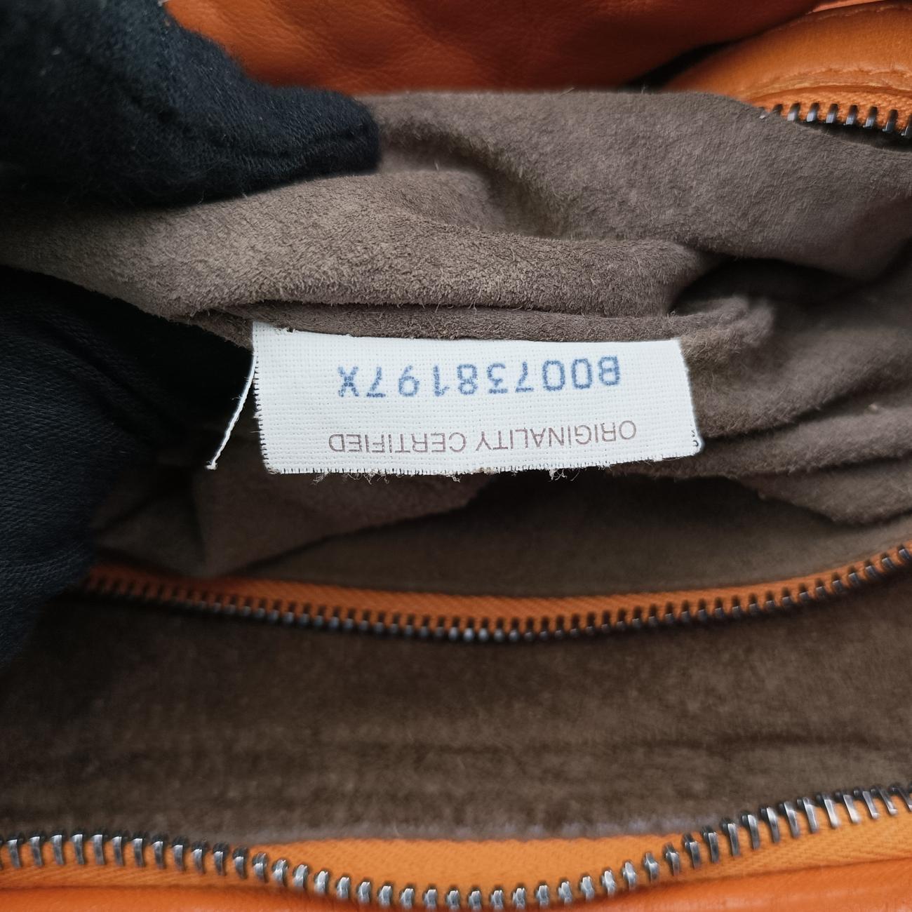 IntrecciatoOrangelambskinB00738197XイントレチャートオレンジラムスキンB00738197X