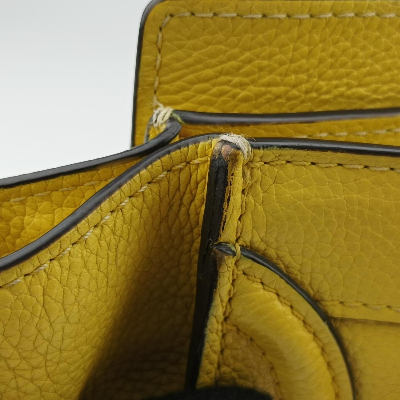 luggage nano shopperYellowleatherS-SA-0191ラゲージナノショッパーイエローレザーS-SA-0191
