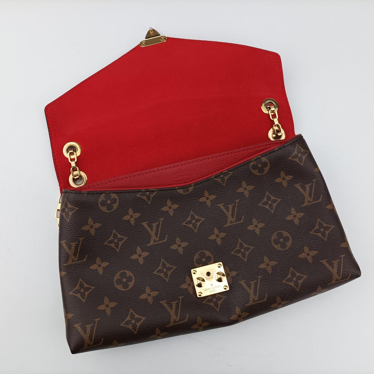 PALLAS ChainBrown×CERISEMonogram Canvas×calf leatherM41201CA2135パラス チェーンモノグラム/ブラウン系×スリーズモノグラムキャンバス×カーフレザーM41201CA2135