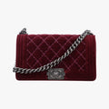 BOY CHANELBurgundyvelourA9248919939326ボーイシャネルワインレッドベロアA9248919939326
