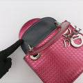 Lady Dior Mini BagRose redpatent15-BO-0136レディディオールミニバッグローズ レッドパテント15-BO-0136