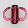 Lady Dior Mini BagRose redpatent15-BO-0136レディディオールミニバッグローズ レッドパテント15-BO-0136