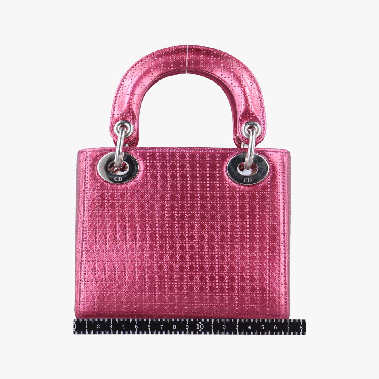 Lady Dior Mini BagRose redpatent15-BO-0136レディディオールミニバッグローズ レッドパテント15-BO-0136