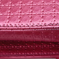 Lady Dior Mini BagRose redpatent15-BO-0136レディディオールミニバッグローズ レッドパテント15-BO-0136