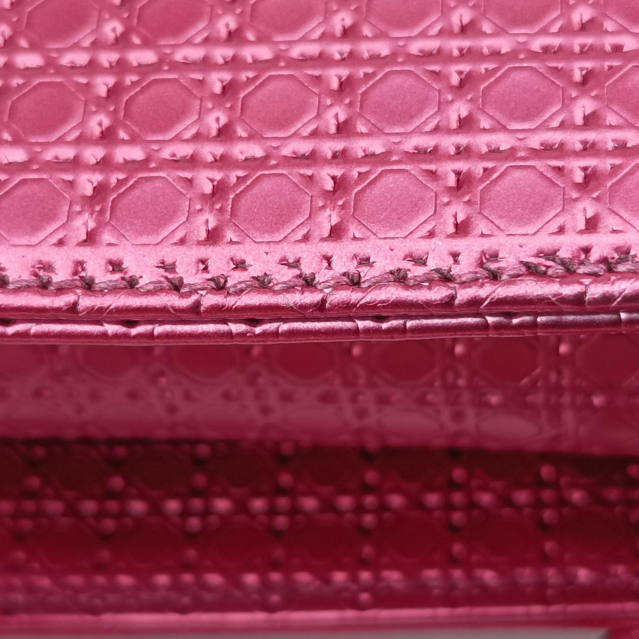 Lady Dior Mini BagRose redpatent15-BO-0136レディディオールミニバッグローズ レッドパテント15-BO-0136