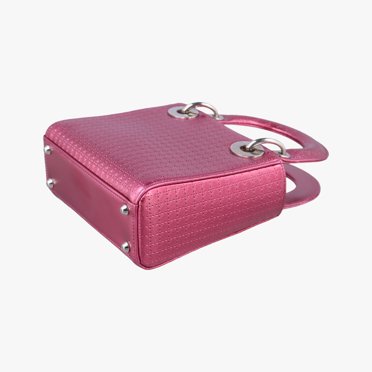 Lady Dior Mini BagRose redpatent15-BO-0136レディディオールミニバッグローズ レッドパテント15-BO-0136