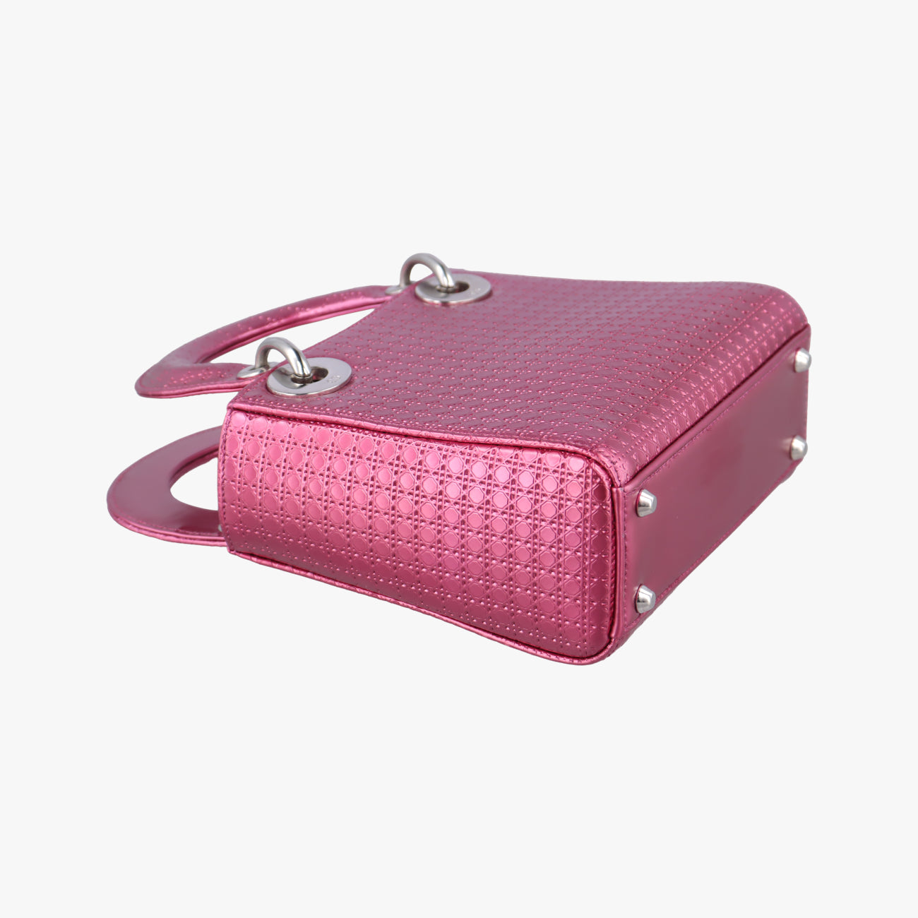 Lady Dior Mini BagRose redpatent15-BO-0136レディディオールミニバッグローズ レッドパテント15-BO-0136