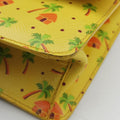 Stampata Palm Tree PrintYellow x Orange x Yellow GreenSaffianoleather400スタンパタ パームツリープリントイエロー×オレンジ×イエローグリーンサフィアーノレザー400