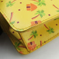 Stampata Palm Tree PrintYellow x Orange x Yellow GreenSaffianoleather400スタンパタ パームツリープリントイエロー×オレンジ×イエローグリーンサフィアーノレザー400