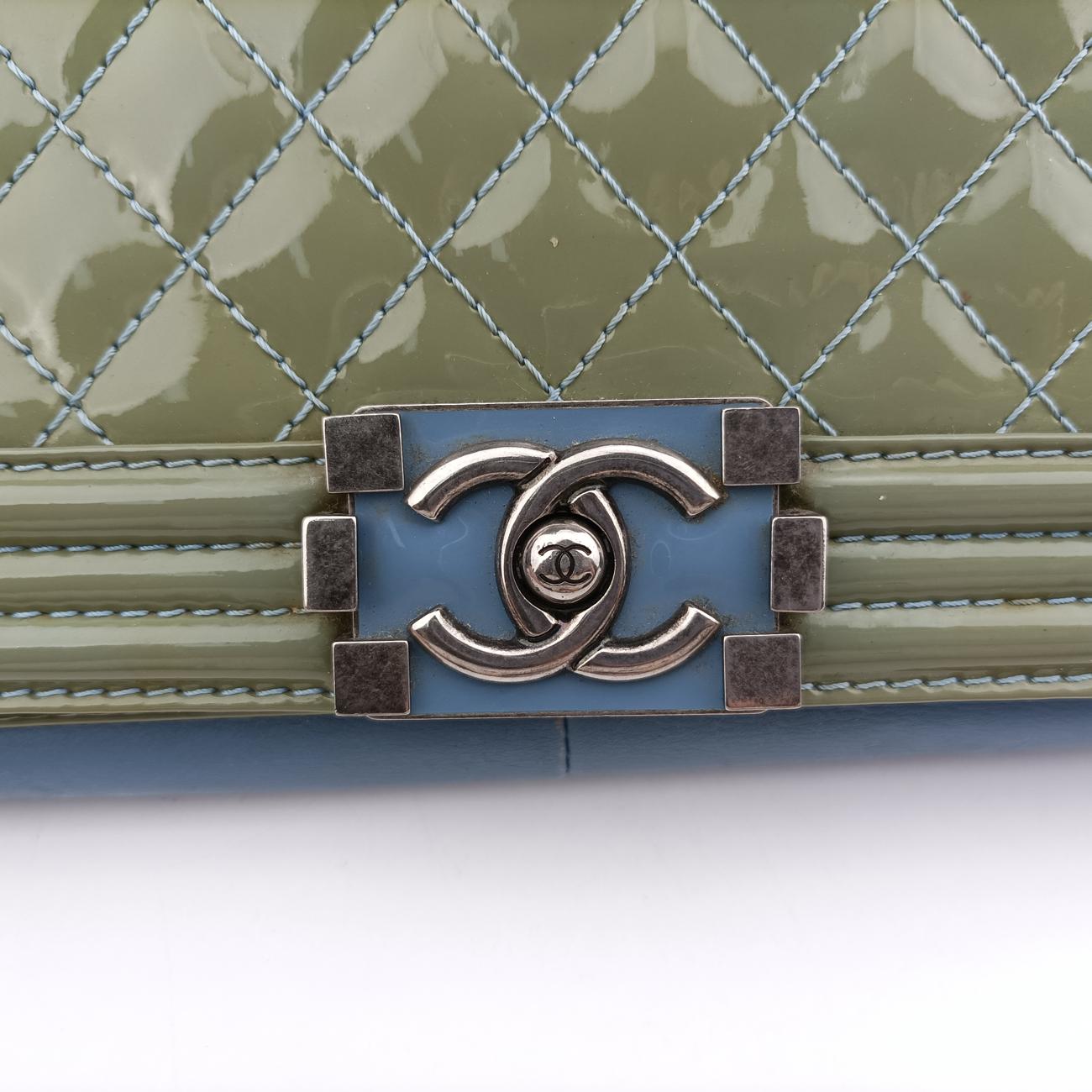 BOY CHANELGreenPatent LeatherA6708717953956ボーイシャネルグリーンパテントA6708717953956