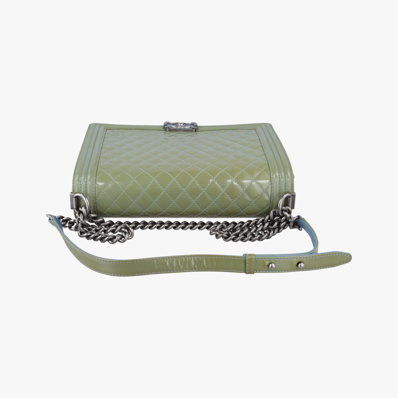 BOY CHANELGreenPatent LeatherA6708717953956ボーイシャネルグリーンパテントA6708717953956