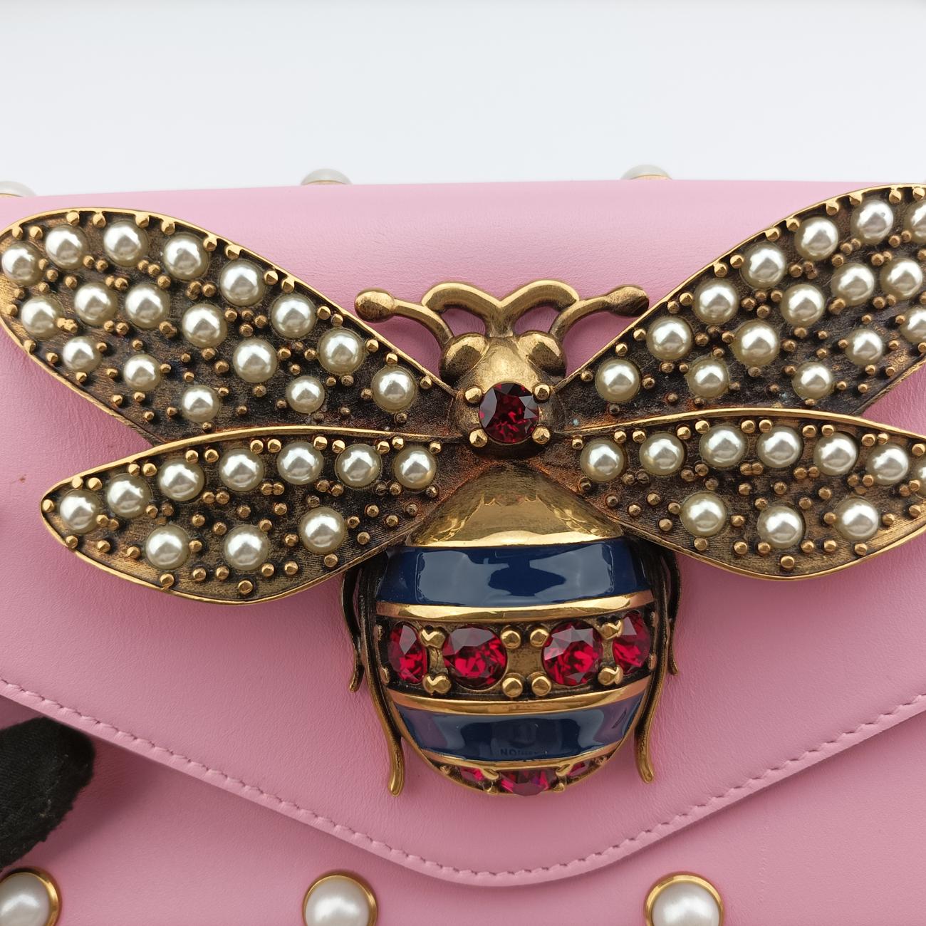 Broadway Pearl BeePinkLeather453778I021986797ブロードウェイ パール ビーピンクレザー453778I021986797