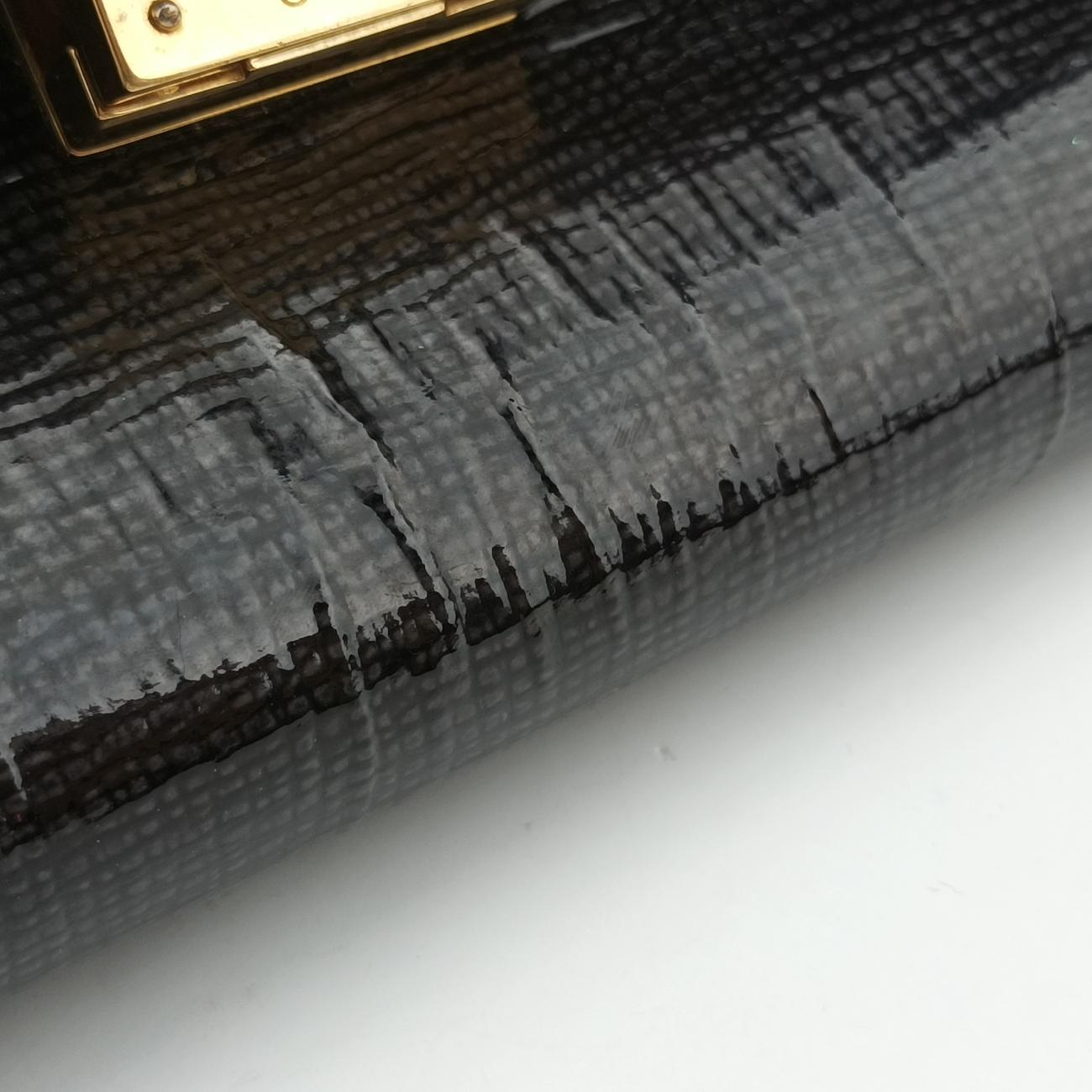 TrapezeBlackSuede x PatentF-CU-0163トラペーズミディアムブラックスエード×パテントF-CU-0163