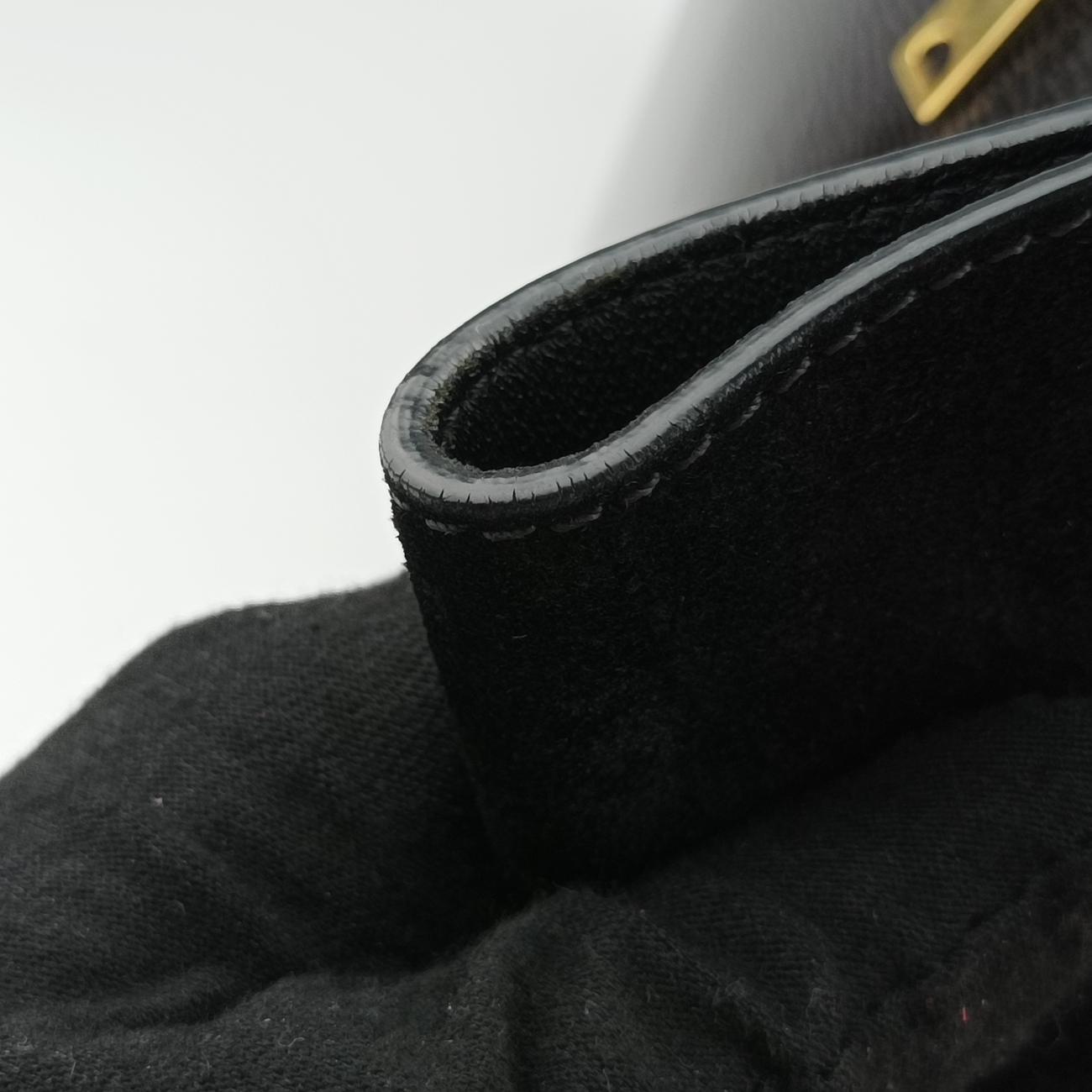 TrapezeBlackSuede x PatentF-CU-0163トラペーズミディアムブラックスエード×パテントF-CU-0163