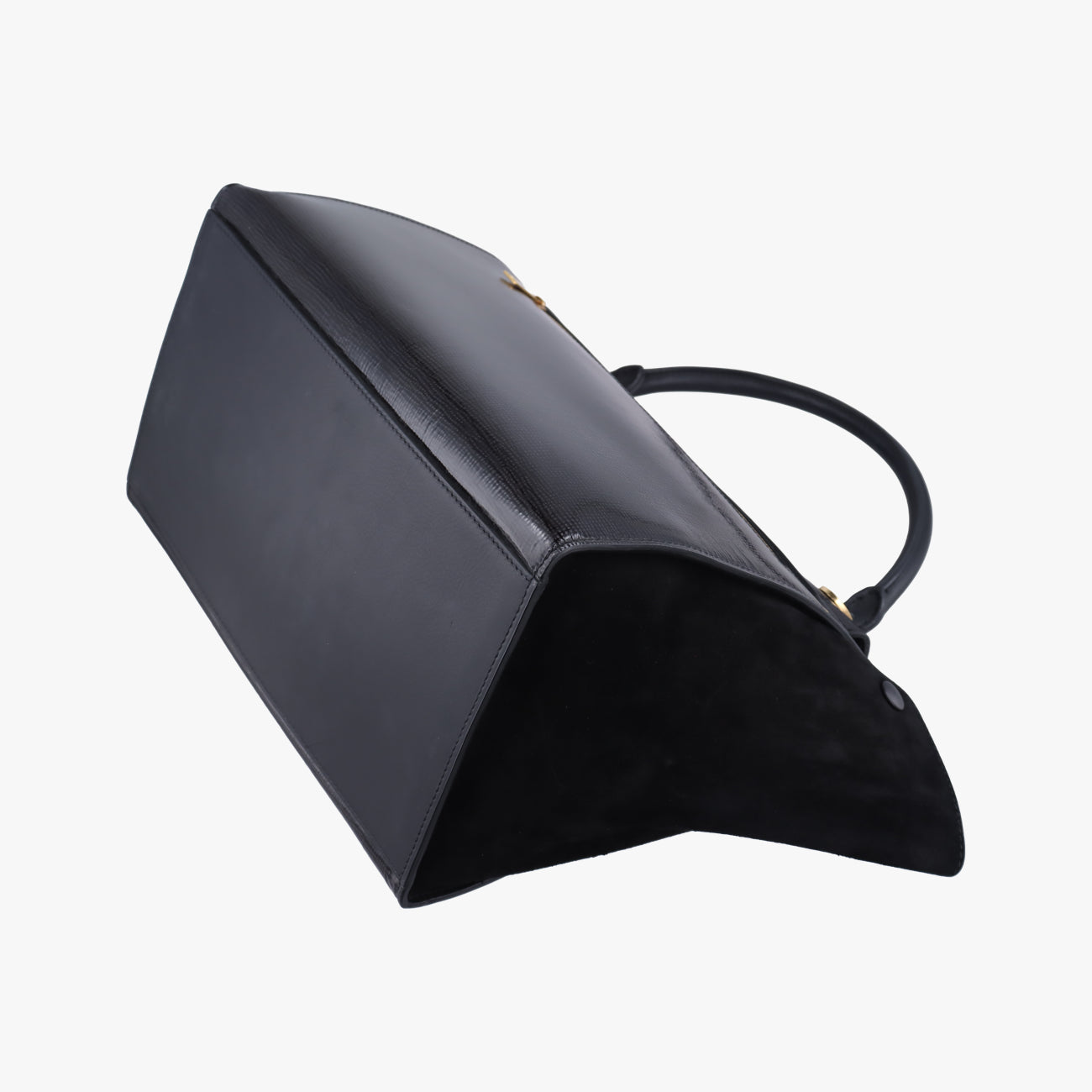TrapezeBlackSuede x PatentF-CU-0163トラペーズミディアムブラックスエード×パテントF-CU-0163