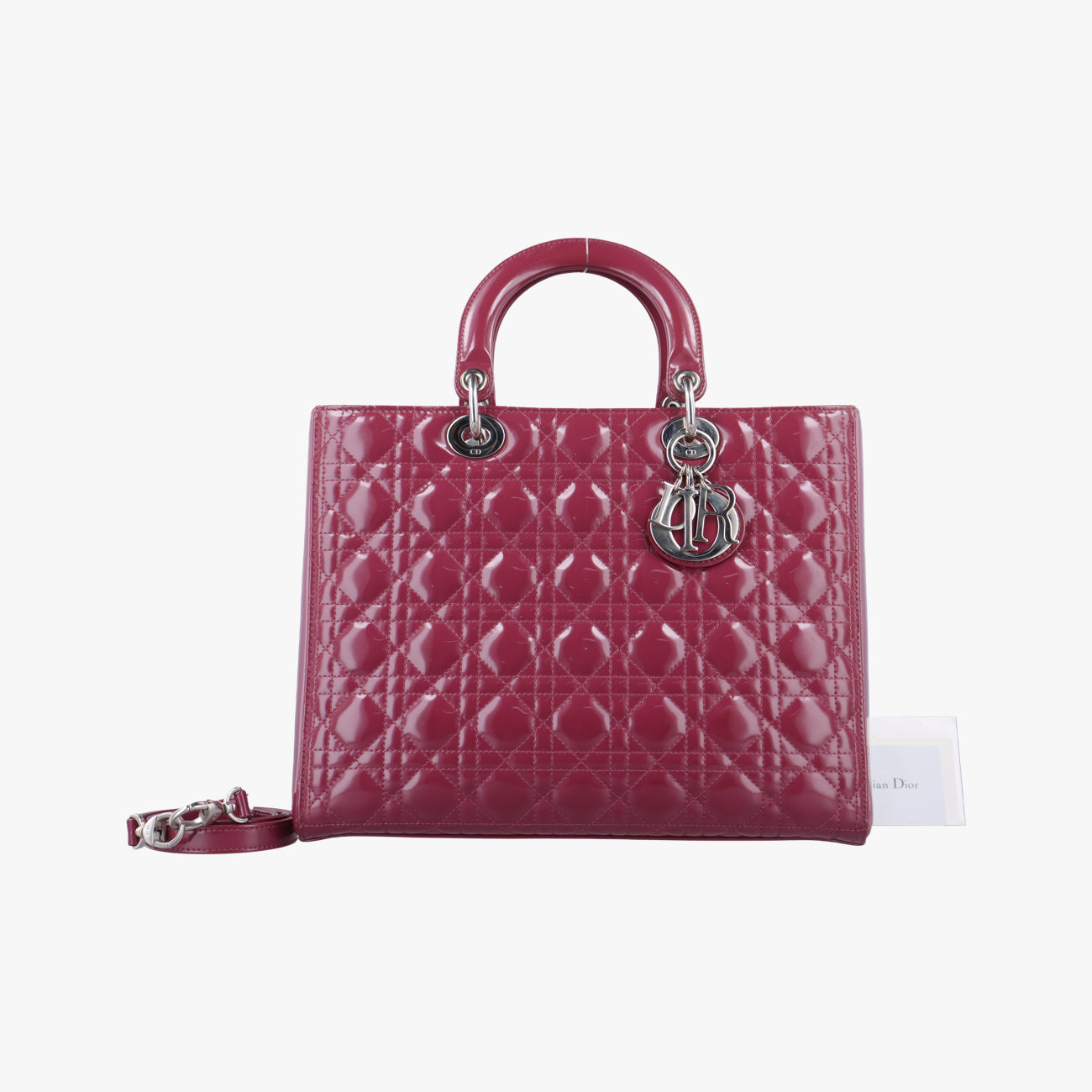 Lady DiorPurplepatent16-BO-0112 Bレディディオールパープルパテント16-BO-0112 B