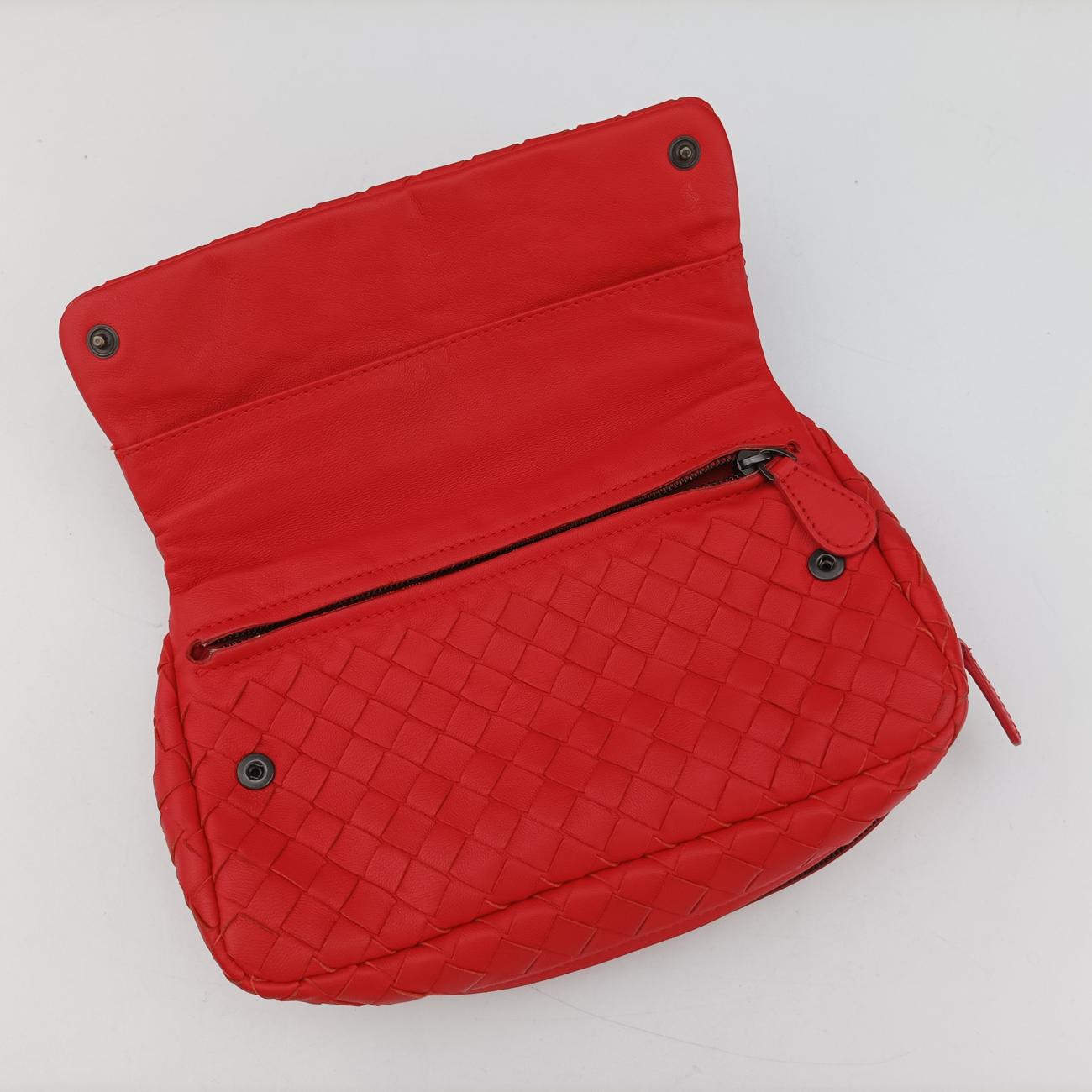 IntrecciatoRedlambskinB05002517VイントレチャートレッドラムスキンB05002517V