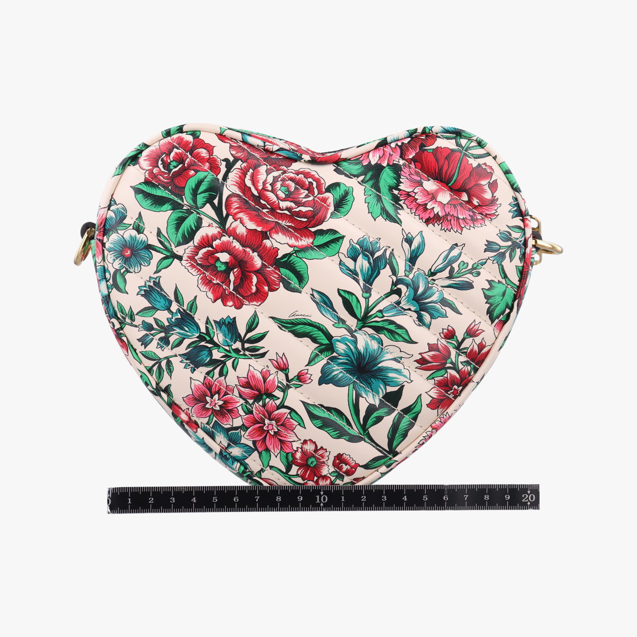 GG Marmont Flower Print HeartMulticolourLeather740355A040803115GGマーモント フラワー プリント ハートマルチカラーレザー740355A040803115