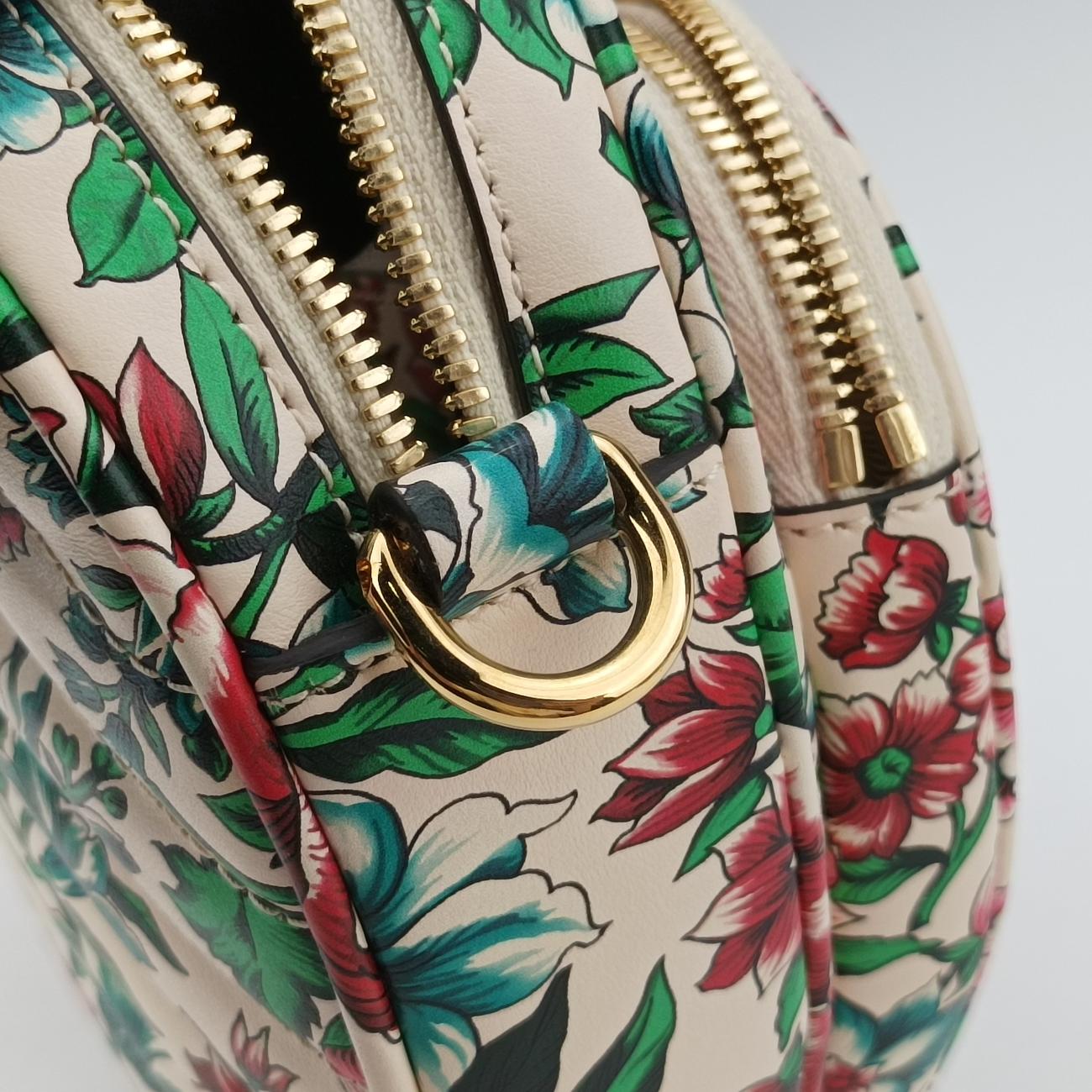 GG Marmont Flower Print HeartMulticolourLeather740355A040803115GGマーモント フラワー プリント ハートマルチカラーレザー740355A040803115