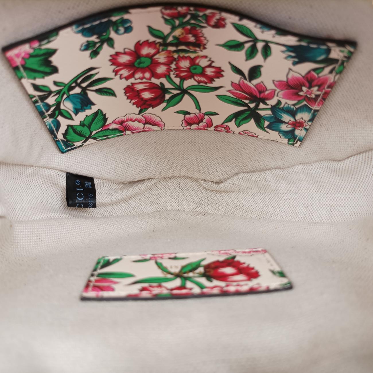 GG Marmont Flower Print HeartMulticolourLeather740355A040803115GGマーモント フラワー プリント ハートマルチカラーレザー740355A040803115