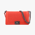 BOY CHANELOrangeleatherA9282820634791ボーイシャネルオレンジレザーA9282820634791