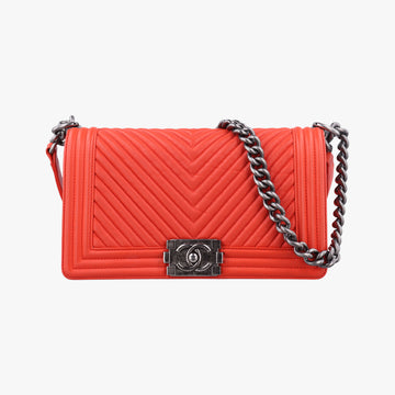 BOY CHANELOrangeleatherA9282820634791ボーイシャネルオレンジレザーA9282820634791