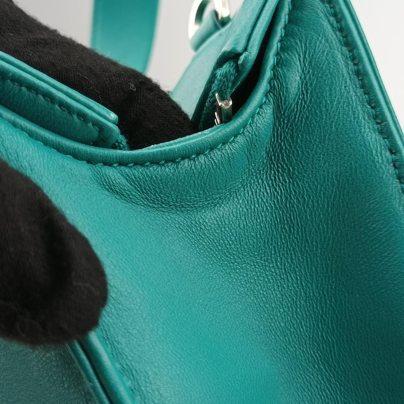 Turquoise Mini ToteGreenlambskin1BG41831/Vトライアングルロゴグリーンラムスキン1BG41831/V