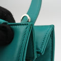 Turquoise Mini ToteGreenlambskin1BG41831/Vトライアングルロゴグリーンラムスキン1BG41831/V