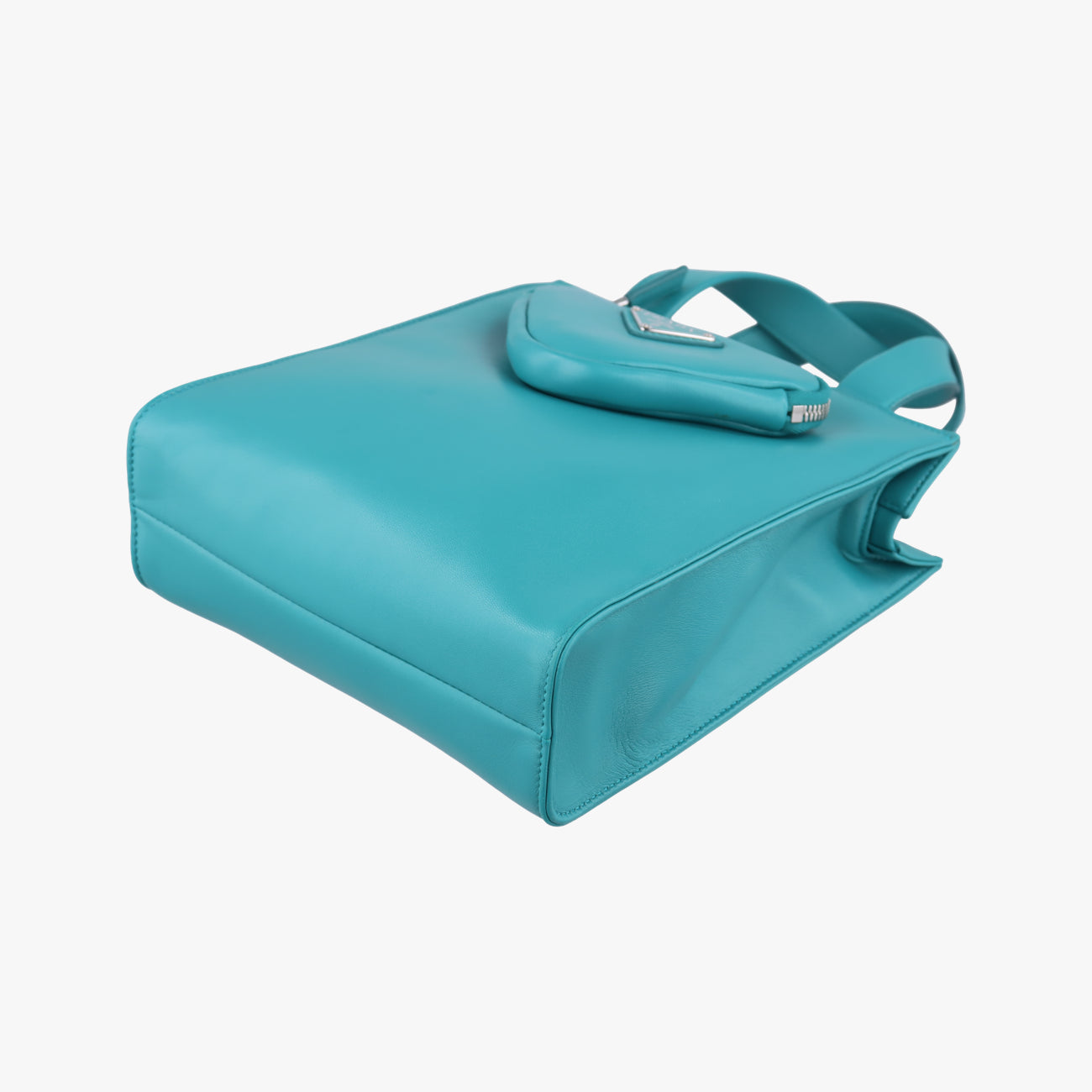 Turquoise Mini ToteGreenlambskin1BG41831/Vトライアングルロゴグリーンラムスキン1BG41831/V