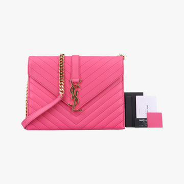 MONOGRAM envelopePinkLeather347548ARS347548.0214モノグラム エンベロープピンクレザー347548ARS347548.0214