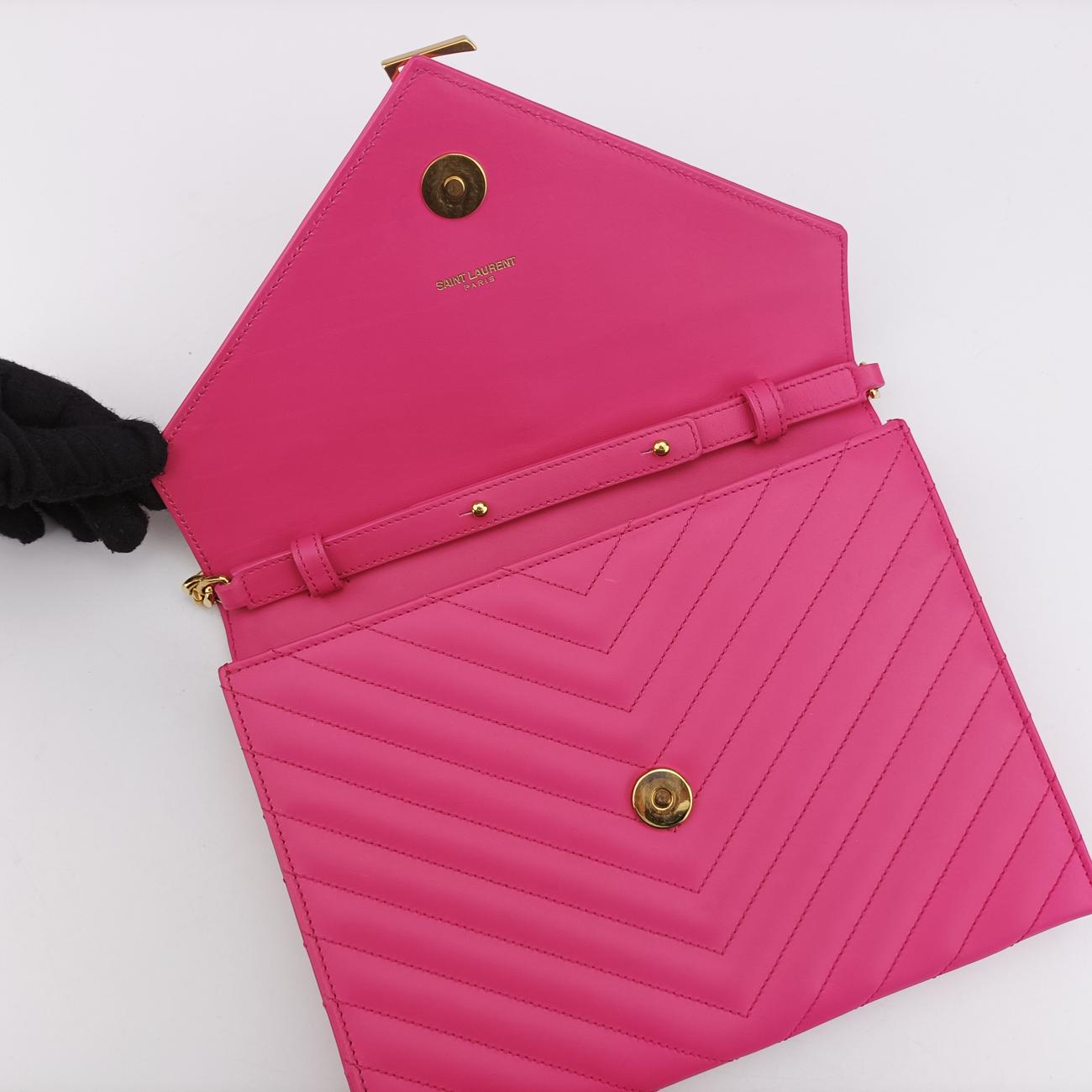 MONOGRAM envelopePinkLeather347548ARS347548.0214モノグラム エンベロープピンクレザー347548ARS347548.0214