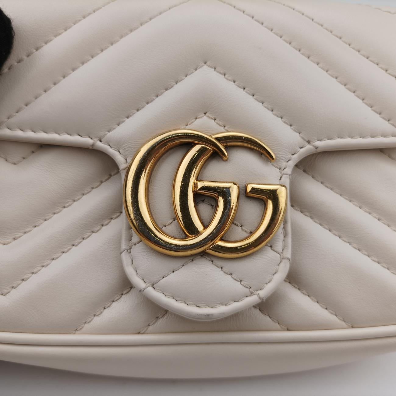 GG MarmontWhiteLeather476433GGマーモントホワイトレザー476433