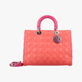 Lady DiorOrange×Pinklambskin16-BO-0123レディディオールオレンジ×ピンクラムスキン16-BO-0123