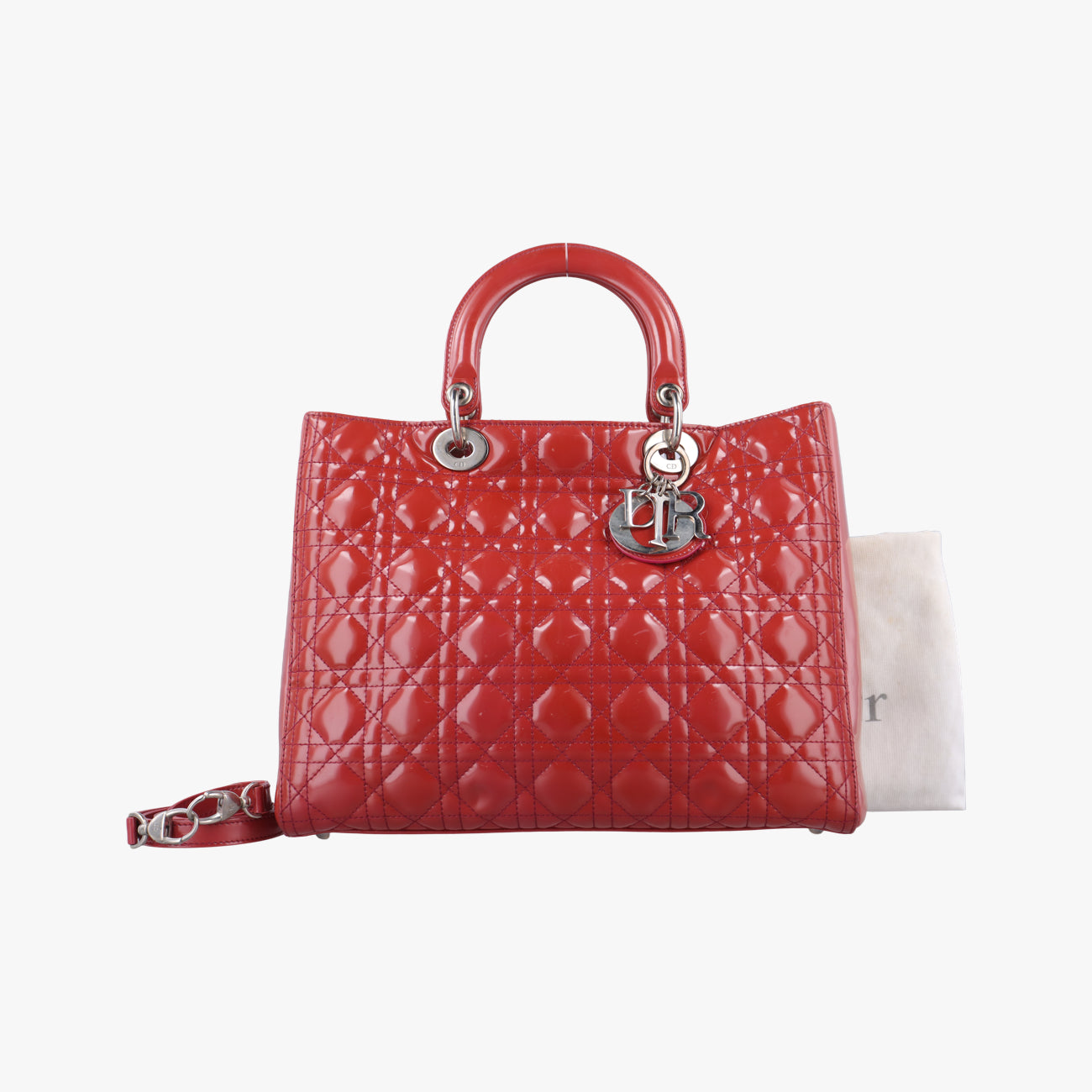 Lady DiorRedpatent05-MA-0141レディディオールレッドパテント05-MA-0141
