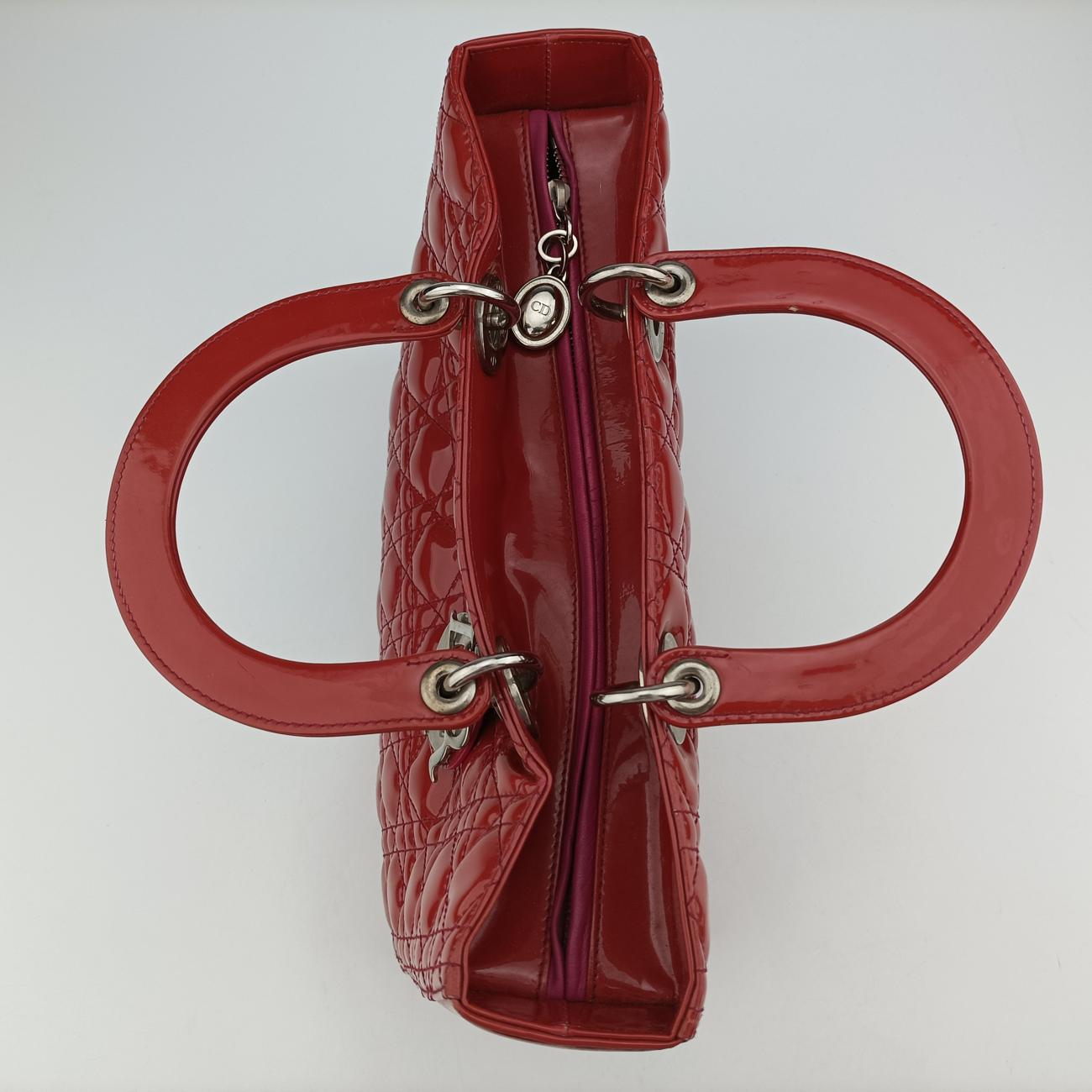 Lady DiorRedpatent05-MA-0141レディディオールレッドパテント05-MA-0141