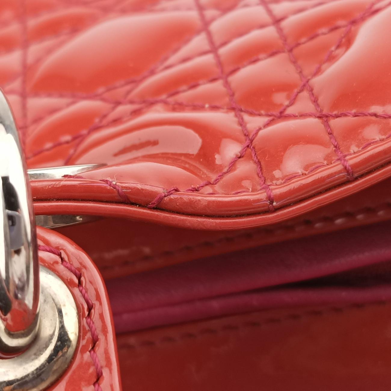 Lady DiorRedpatent05-MA-0141レディディオールレッドパテント05-MA-0141