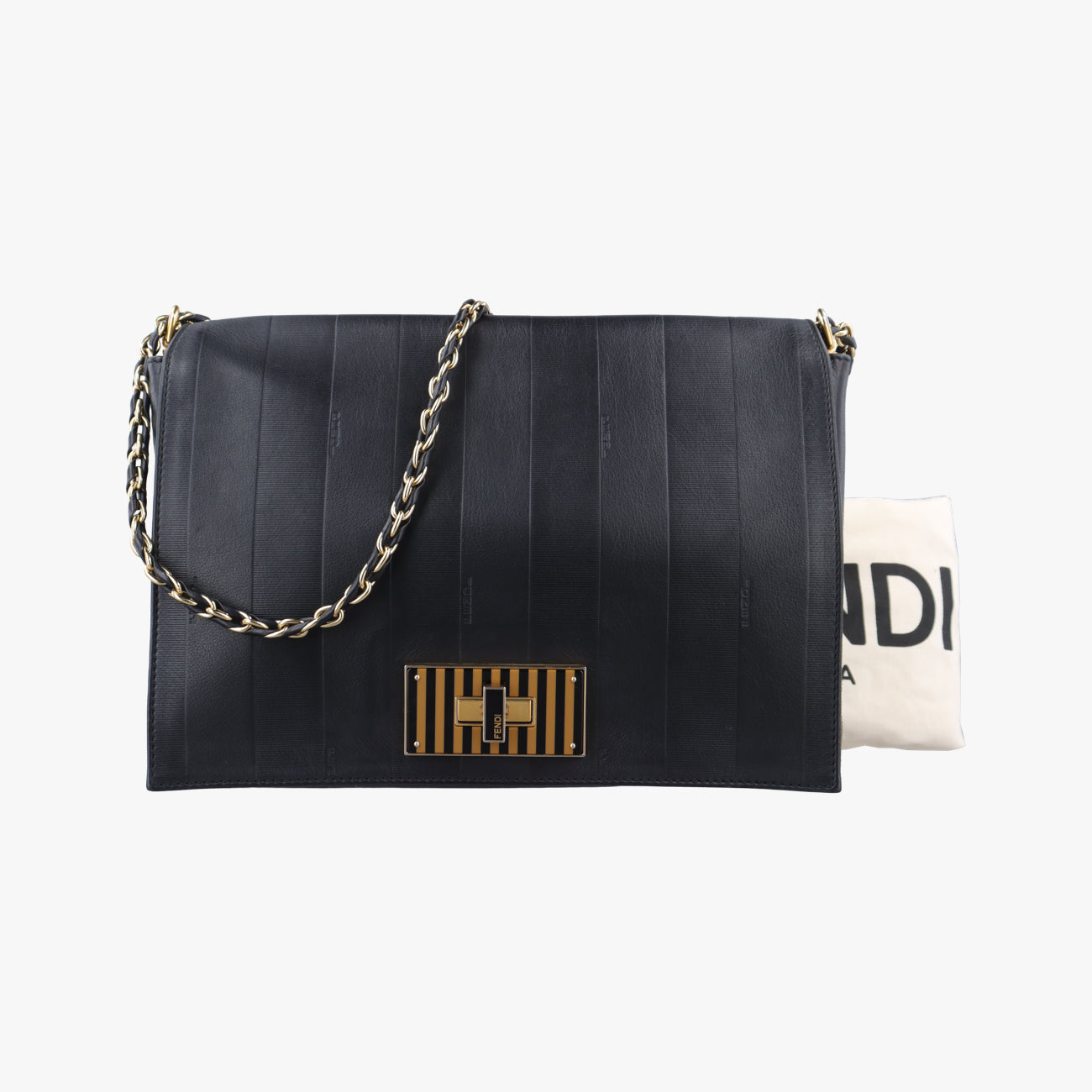 Pequin Embossed Striped ClaudiaBlackLeather8BT2058BT205-Q0Y 139-2566ペカン エンボス ストライプ クラウディアブラックレザー8BT2058BT205-Q0Y 139-2566