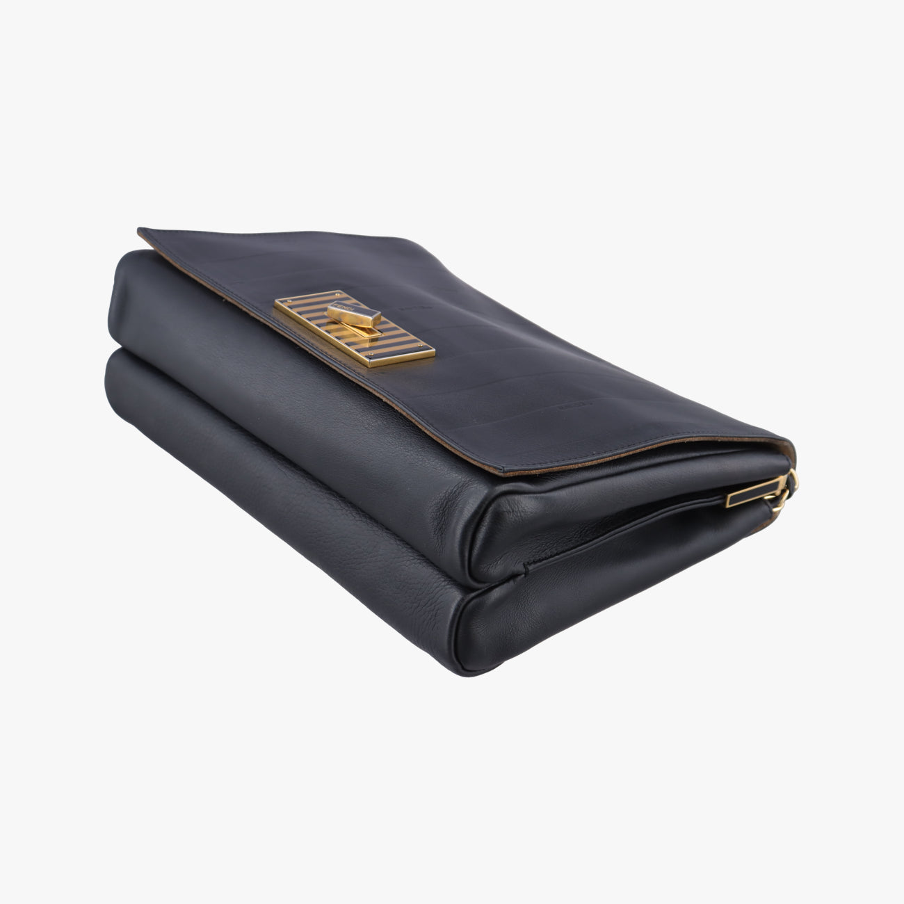 Pequin Embossed Striped ClaudiaBlackLeather8BT2058BT205-Q0Y 139-2566ペカン エンボス ストライプ クラウディアブラックレザー8BT2058BT205-Q0Y 139-2566