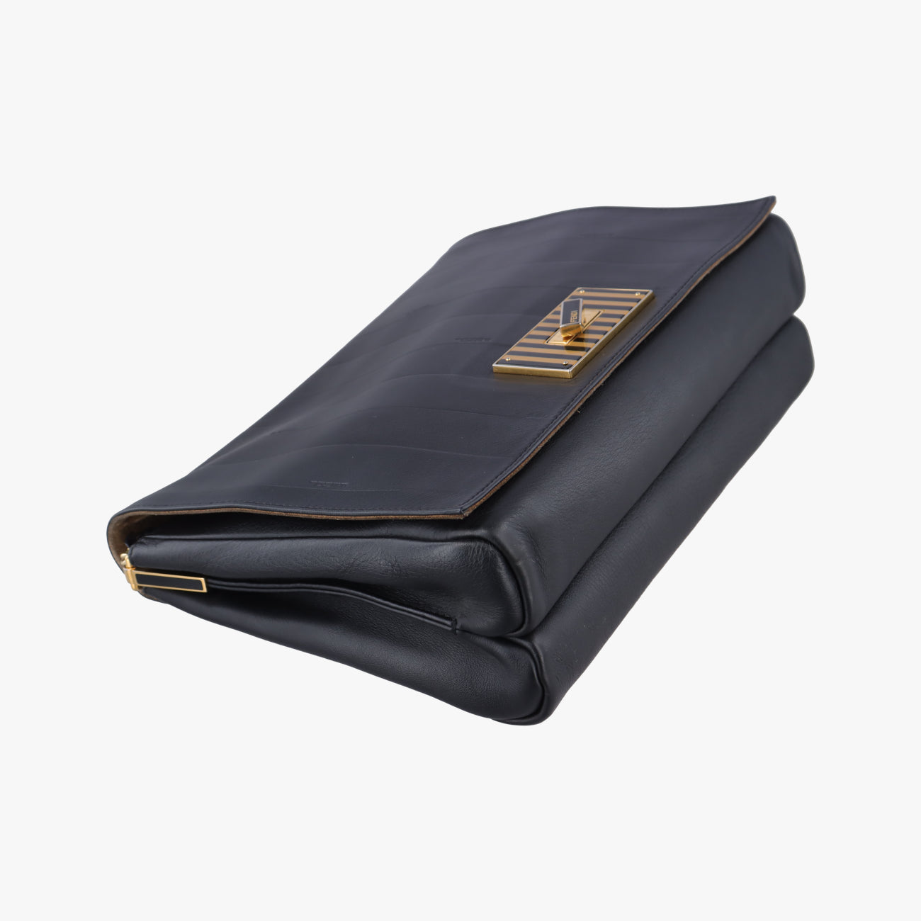 Pequin Embossed Striped ClaudiaBlackLeather8BT2058BT205-Q0Y 139-2566ペカン エンボス ストライプ クラウディアブラックレザー8BT2058BT205-Q0Y 139-2566