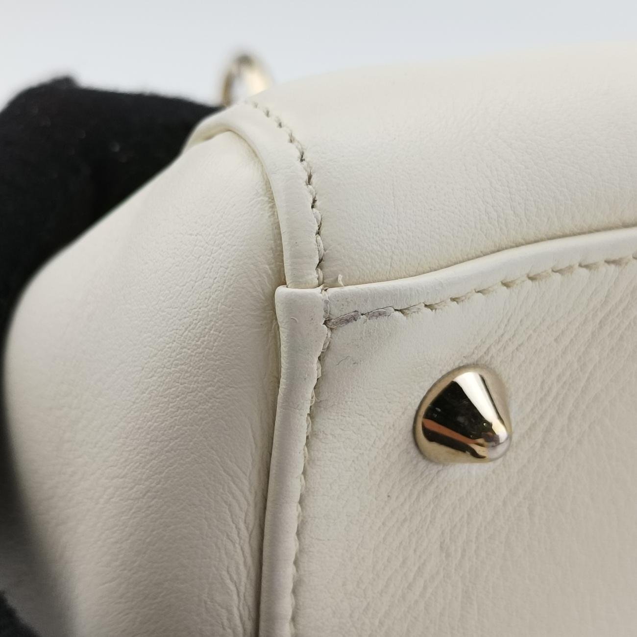 Lady Dior MiniWhite x MulticolorLeather17-BO-0168レディディオールミニホワイト×マルチカラーレザー17-BO-0168