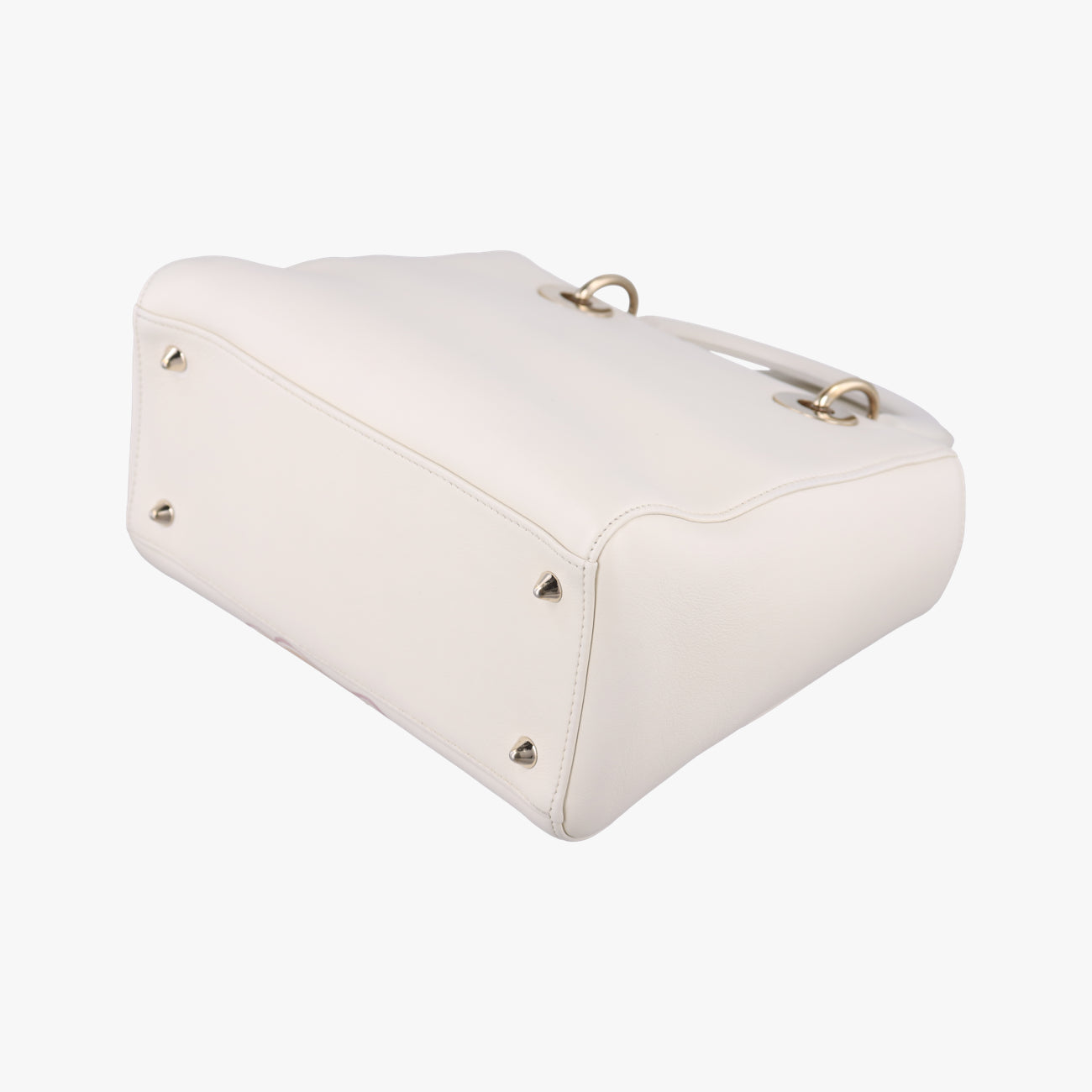 Lady Dior MiniWhite x MulticolorLeather17-BO-0168レディディオールミニホワイト×マルチカラーレザー17-BO-0168
