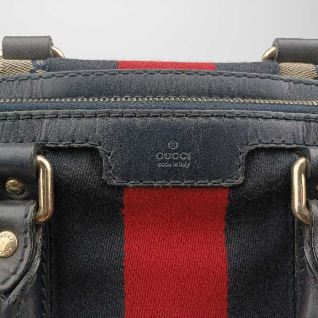 Sherry Linenavy×red×beigecanvas x leather247205C7203029シェリーラインネイビー×レッド×ベージュキャンバス×レザー247205C7203029